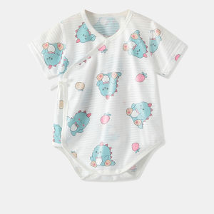 เนื้อผ้าโมดอลธรรมชาติ ชุดเสื้อกล้ามเด็กทารกสำหรับฤดูร้อน ชุดคลานเด็กเด็ก นุ่มสบายผิว ระบายอากาศดี ปลอดภัยต่อสุขภาพ