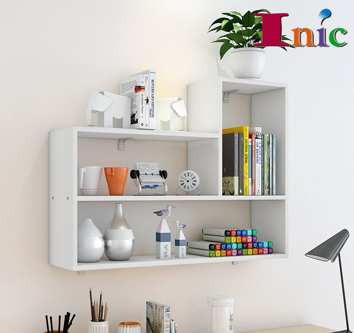 Wall Mounted Book Shelf Book Rack Rak Dinding Book Storage Shelf Racks ...