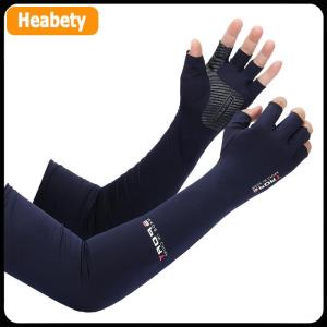 【2-3 ngày giao hàng】 2 chiếc ống tay thể thao bao cánh tay đạp xe chạy bộ câu cá leo núi chống nắng UV làm mát lạnh có cổ tay 5 ngón