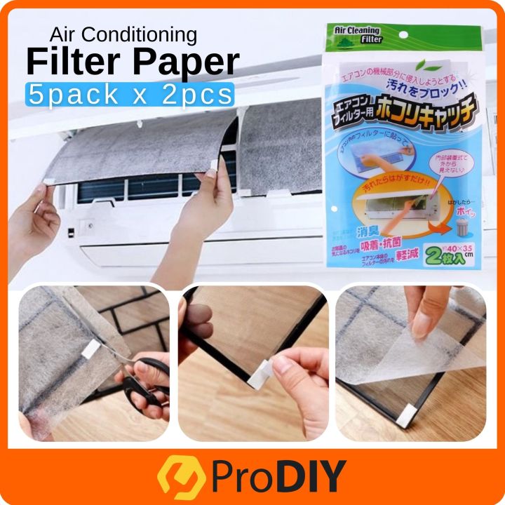 5 Pack x 2pcs Air Conditioning Filter Paper Air Filter Sheet Dustproof