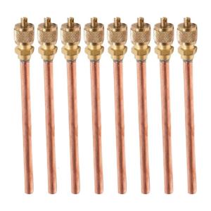 Set of 8 Air Conditioning System Valves Refrigeration Access Valves Suitable for Air Conditioning System Efficiency
