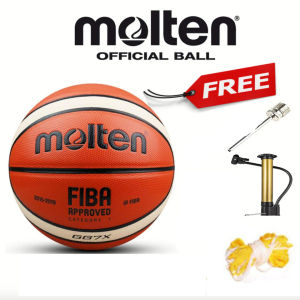 【COD】【Freebies Air Pump】Moltens GG7X indoor/outdoor FIBA official Approved match basketball size 7 Men use Traning Basketball