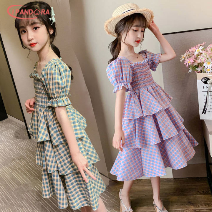 Đầm Nữ Xếp Ly Kẻ Caro NK Fashion Cổ Sơ Mi Tay Cánh Dơi, Chất Liệu