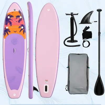 Papan Selancar Dayung SUP Inflatable Praktis Anti Bocor Untuk Keluarga Dan Travel