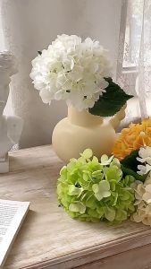 1 Head Artificial Flower Hydrangea Flower Head Festive Decor Homeliving Home Decor Artificial Decorative