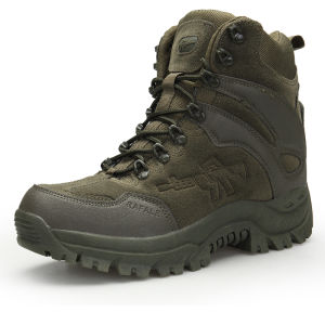 MELODY Mga bota ng kalalakihan Men Leather Tactical Boots Waterproof Tooling Shoes