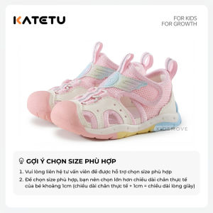 Giày thể thao cho bé Katetu có lỗ thoáng chống bẹt chân siêu nhẹ X5BE009