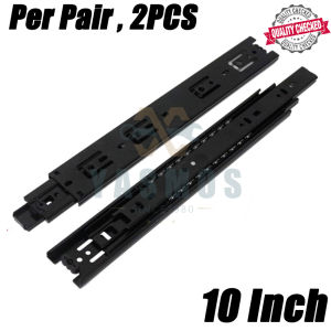Yasmos Heavy Duty Drawer Slide Soft Close Keyboard Drawer Slide For Desk Drawer Rail Drawer Guide (PER PAIR)