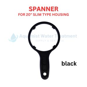 Heavy-duty Water Filter Housing Spanner / Wrench for 20" Slim Type Housing Black and White Color