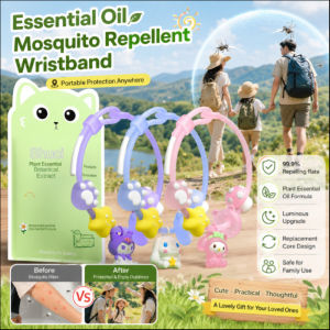 Sanrio Mosquito Repellent Bracelet Glow in the Dark Essential Oil Outdoor Anti Mosquito Kids Cartoon Wristband
