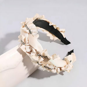 Headband Vilaint Bando Korea Pesta Bandana Lebar Payet Renda Premium Bahan Premium Fabrics Gaya Sederhana Modis Aksesoris Wanita Fashion Wanita 4S8208