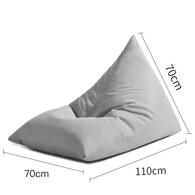 【24 Hours Shipped】Triangle Bean Bag Sofa Japanese Tatami Floor Seating Space-Saving+with filling