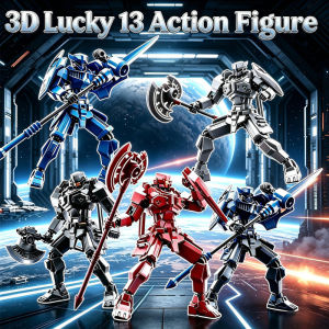 3D Action Figure T13 Action Mecha Model Multi-Joint Movable 3D Printed Robot Toy Mechanical Style