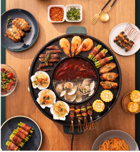 Bếp lẩu nướng đa năng 2 trong 1 (50cm) - với chức năng vừa lẩu lẩu vừa nướng không khói - siêu tiện dụng & ngon miệng