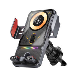 ที่ยึดมือถือในรถ หมุนได้ องศา ที่จับมือถือ รถยนต์ ที่วางโทรศัพท์ เครื่องชาร์จไร้สายเหนี่ยวนำไฟฟ้าอินฟราเรด ที่วางโทรศัพท์ในรถรุ่นใหม่