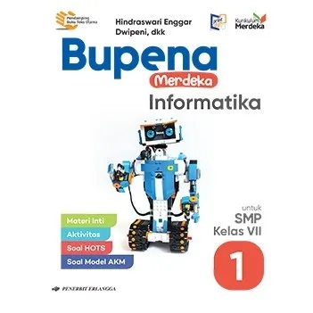 [ Erlangga ] Buku Bupena Merdeka Informatika Kelas 7 8 9 SMP/MTS - Kurikulum Merdeka
