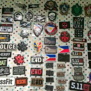 2pcs philippine flag velcro patch badge patches computer embroidery fashion