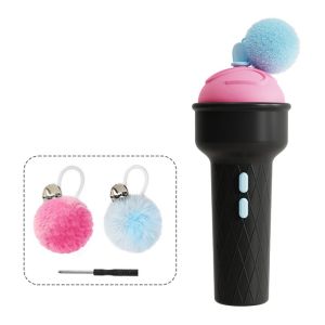WAPKTY Nhựa Đồ chơi trêu mèo điện Hình Dạng Kem Di động Đồ chơi tự động cho mèo Dễ thương với bóng thay thế Đồ chơi tương tác cho mèo Thú cưng