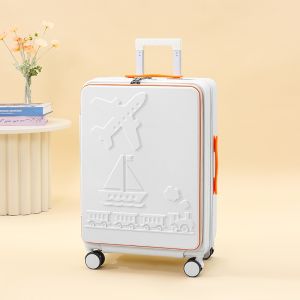 BE 20/24/28 Inch Front-Open Cabin Luggage Laptop Compartment Recessed TSA Lock Anti-Theft Suitcase
