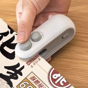 USB Charging Sealing Machine Heat Resistant Pressure Sealing Machine for Snacks Chips Fresh Storage