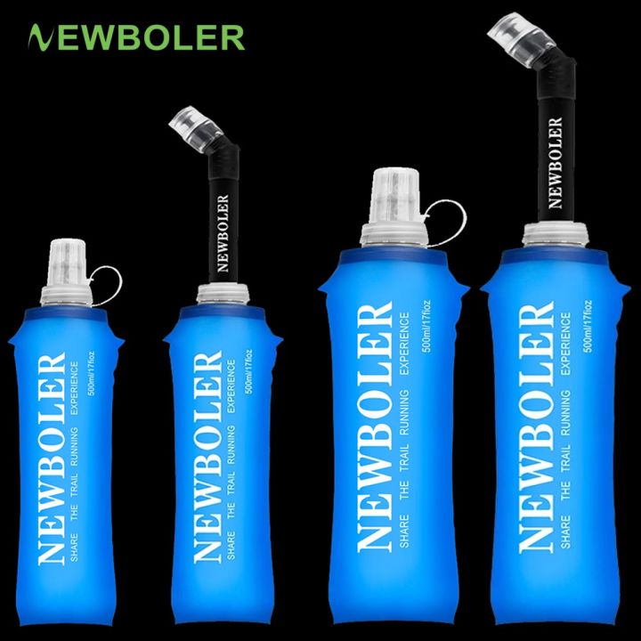 NEWBOLER 250ml 500ml Running Sport Bicycle Soft Water Bottle