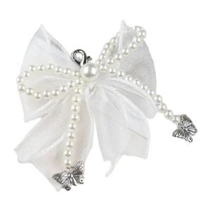 Ngọc trai Bowknot Giày quyến rũ clip trên đính cườm Giày chuỗi trang trí cho giày thể thao nữ giảng viên Giày cưới phụ kiện