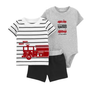 1Set 3pcs Baby Girl Clothing Summer Cotton Baby Jumpuit+shorts+T Shirt Short Sleeved Toddler Girl Romper Set  New Style for 0-24Months