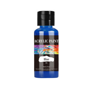 Ready Stock 30ml Acrylic Paint Colors Bottled Tube Acrylic Paint Set Paint For Fabric Clothing Painting Rich Leather DIY Pigment