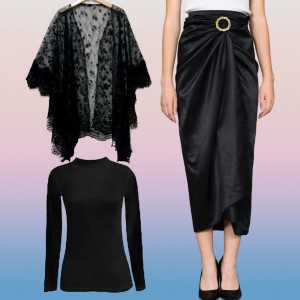 setelan Outer dan Rok Lilit Polos + Manset  Cocok Buat Kondangan Terbaru 2024