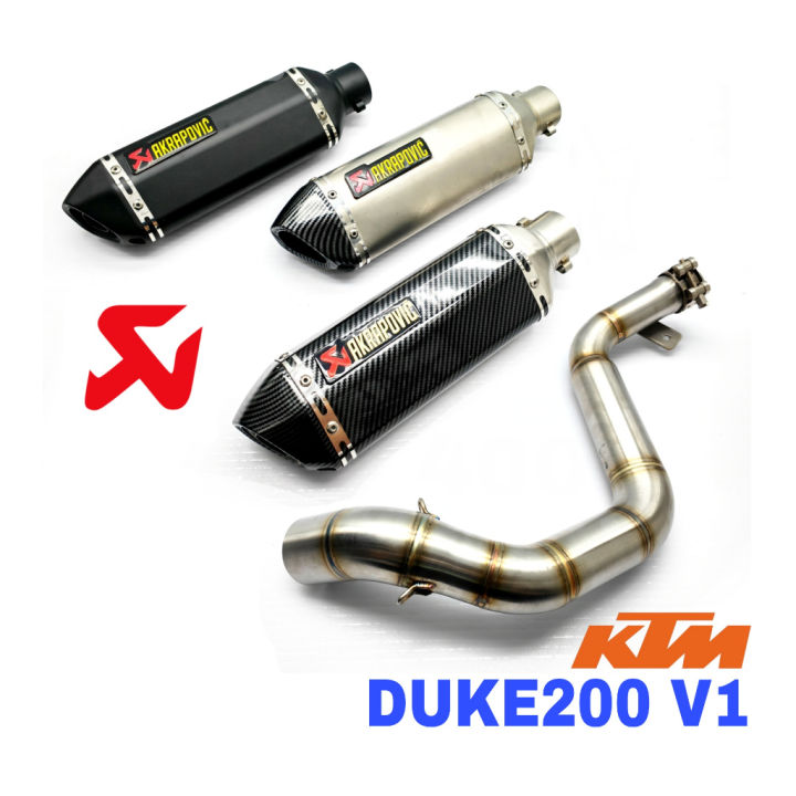 Akrapovic Original Exhaust KTM Duke 200 V1 Ekzos Tabung Muffler