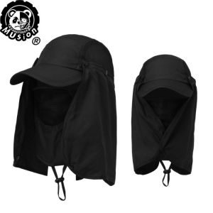 Musion Ready Stock Sun UV Proof UPF Outdoor Gardening Cap Sun Hat Japanese Hat With Mesh Lausy Hat Summer Hat
