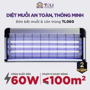 Đèn Muỗi Thông Minh Cao Cấp TULI Khung Nhôm Công Suất 30W Thu Hút Diệt Đuổi Côn Trùng An Toàn Không Độc Hại BH 2 năm - TULI VN
