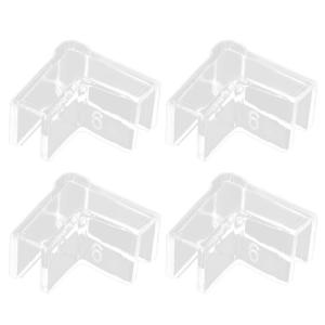 4PCS Fish Tank Edges Protector Clear Fish Tank Support Tools Clear Aquarium Fish Tank Glass Cover Protector Easy Install