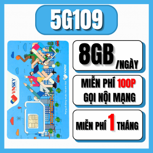 Sim Data Giá Rẻ – SKY5G89 (5GB/Ngày) & SKY5G109 (8GB/Ngày) – Miễn Phí 1 Tháng – Sóng Mobi Dùng Toàn Quốc . FREESHIP - CHƯA KÍCH HOẠT