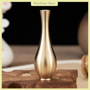 [PureZone] Mini Pure copper vase decor living room Antique vase unique flower vase