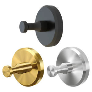 2 Pieces Brushed Nickel Suction Hook Portable for Easy Installation Designs In Bathrooms Or Bedrooms Without Drilling