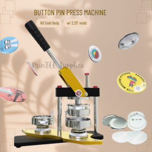 PrinTEE - QUAFF Button Press W/Mold 2.25 Inch (For China Button Pin Only)