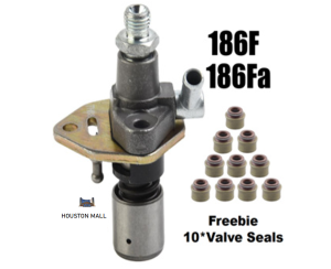 【Freebie 10*Valve Seals】 Fuel Injection Pump Assy 186F 186Fa For Aircooled Diesel Engine Free 10*Valve Seals 10HP 12HP 14HP 16HP 18HP