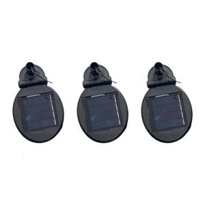 3pcs Replacement PVs Panel with Rotation Designs Round/Square PVs Panel for Outdoor Garden Lighting