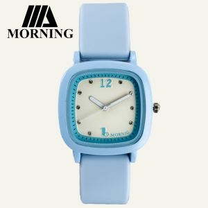 MORNING P00034-3 JAM TANGAN FASHION WANITA KOREAN STYLE STRAP SILIKON ORIGINAL .