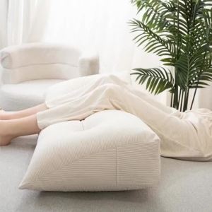 1pc Read Pillow Triangular Large Bolster Backrest Pillow Double Bed Headboard Cushion Lumbar Support For Sofa Daybed Tatam