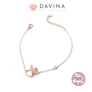 DAVINA Ladies Rarita Bracelet Rose Gold Color Sterling Silver 925