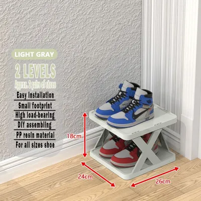 Shoe Rack Multi-tier Shoe Rack Stackable Stand Vertical Narrow Stackable Organizer with Removable Partition Bedroom Shoe Storage Organizer Shelf Simple Storage Rack