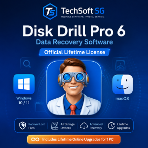 Disk Drill 6 Pro | Data Recovery Software | 1 Windows/Mac | Official Lifetime License Key + Future Upgrades
