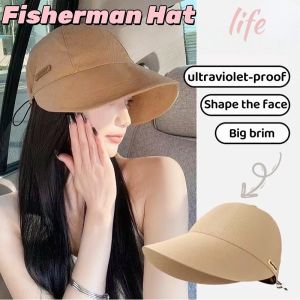 Fisherman Hat Summer Anti UV Sunshade Hat Adjustable Quick-Drying Beach Hat