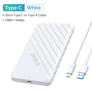 ORICO USB C Hard Drive Enclosure 2.5 inch USB 3.1 Gen 2 Type C to SATA External Hard Drive Disk Case Adapter