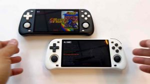 Rgb10 pro max 2 powkiddy retro console 5” screen handheld emulator video games console game 64GB