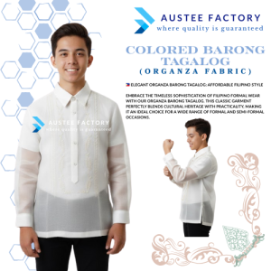 A2A Traditional Filipino Barong Tagalog Organza – Kids Sizes Available