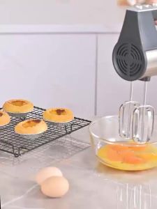 【10 -year warranty】Panasonic Electric Hand Mixer 500w Portable 5 Speed Used for making cakes/whipping eggs/flour Professional Baking Household