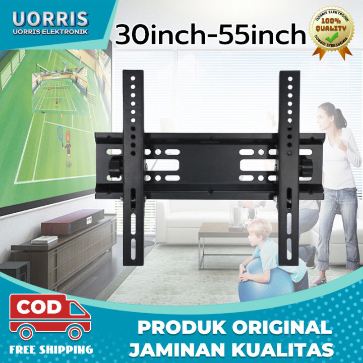Bracket TV LED LCD 55 50 47 46 43 42 40 32 Inch 2 Arah Universal Breket TV Briket TV Braket TV Gantungan TV Bisa Nunduk Sharp Coocaa Changhong Hisense Toshiba